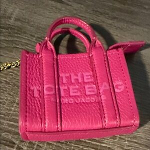 Marc Jacobs lipstick pink bag charm Used